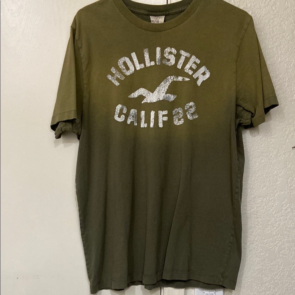Hollister Classic XL Olive Green CALIF 82 Crewneck Tee
